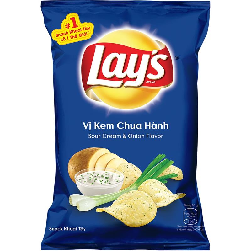 Lays kem chua hành