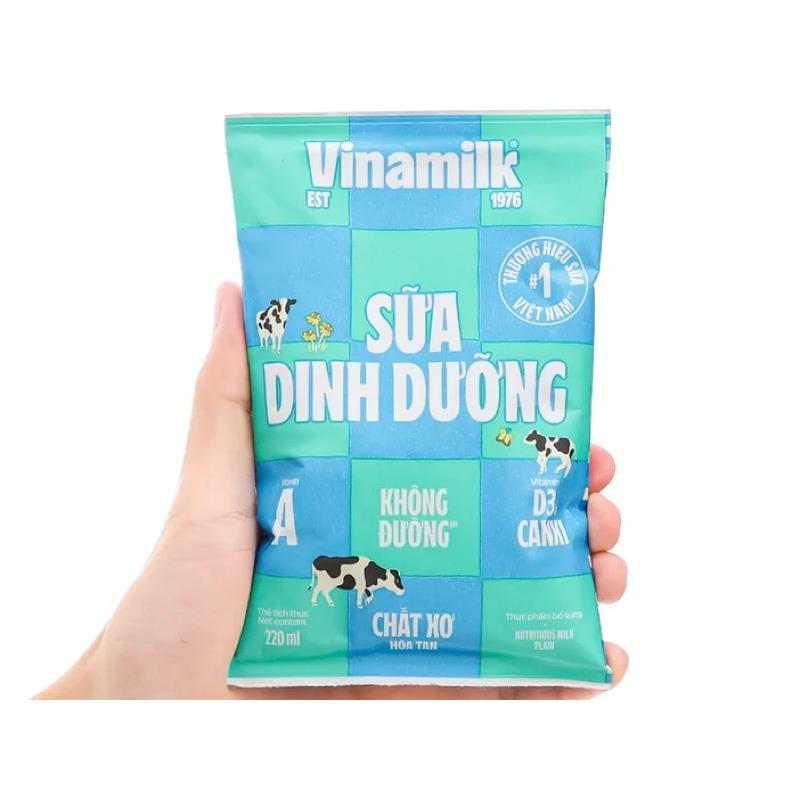 Sữa Vinamilk túi không đường 200ml