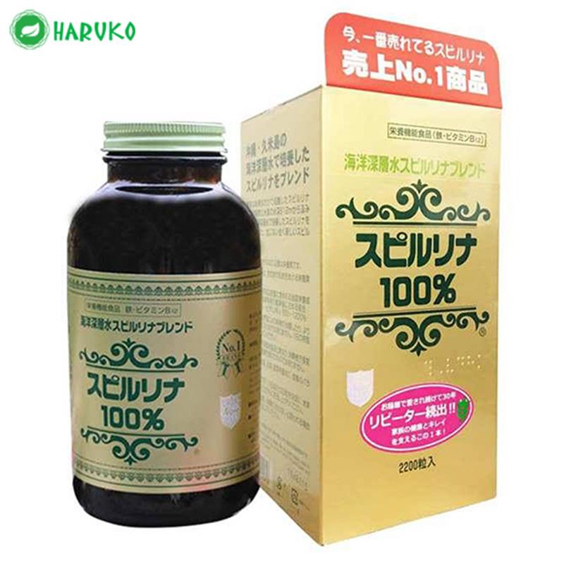 TẢO XOẮN SPIRULINA NỘI ĐỊA NHẬT BẢN 2200 VIÊN