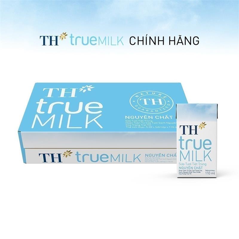 Sữa TH true milk không đường 110ml  thùng