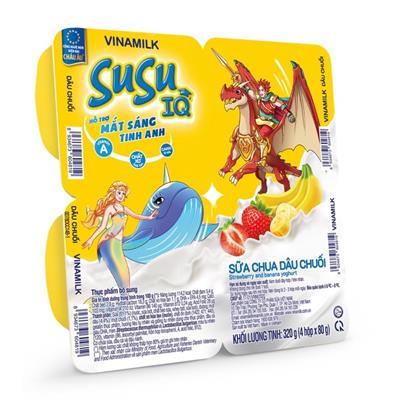 Sữa chua Susu dâu chuối