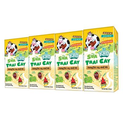 Sữa kun vàng trái cây 110ml