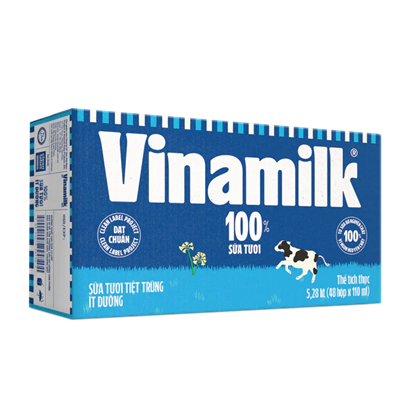 Sữa Vinamilk ít đường 110ml thùng