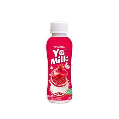 VINAMILK YO milk 150ml vị lựu đỏ chai